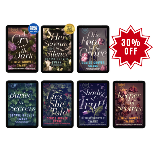 A collection of e-book covers for the Carly Moore Series Bundle, featuring seven different book covers with a consistent design theme.