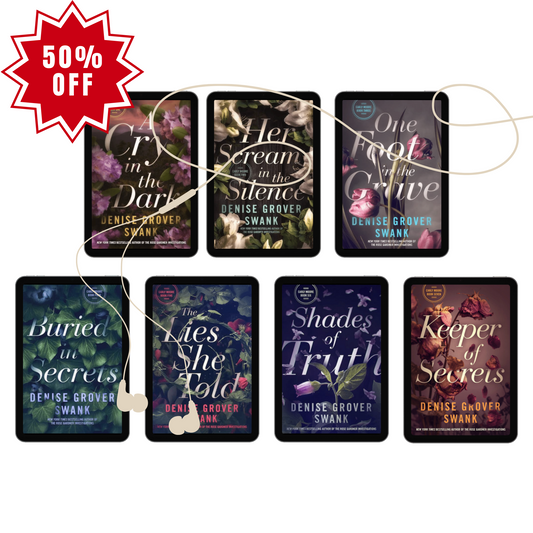 A collection of audiobook covers for the Carly Moore Series, depicting various scenes and moods, primarily in dark colors.