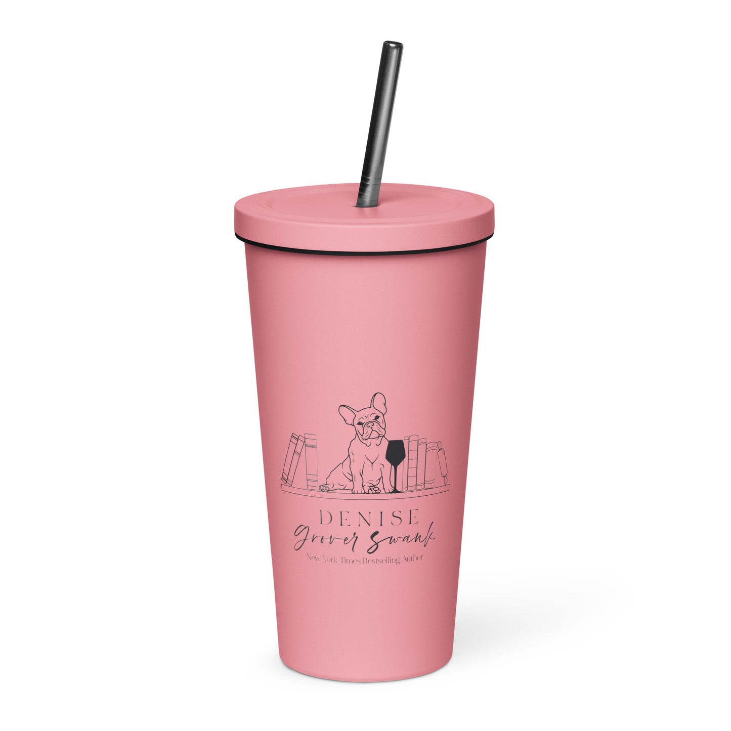 DGS logo Insulated tumbler with a straw